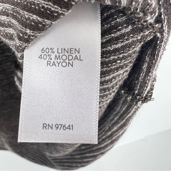 J. Jill Pure Jill Collection Linen Brown Wrap Tie Top Women’s Size Large - Picture 8 of 10